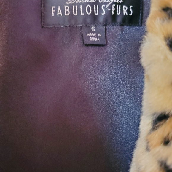 Fabulous Furs leopard print stroller coat size Small EUC - Picture 6 of 6